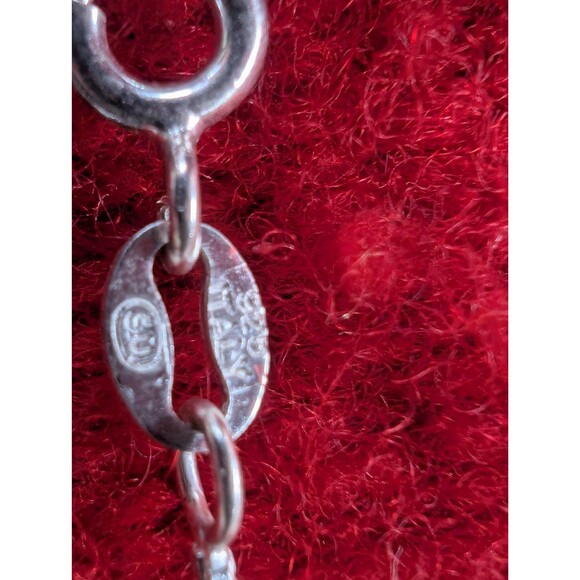 Vintage Sterling Southwestern Inlay Cross Necklace: Religious Gift - Picture 14 of 14